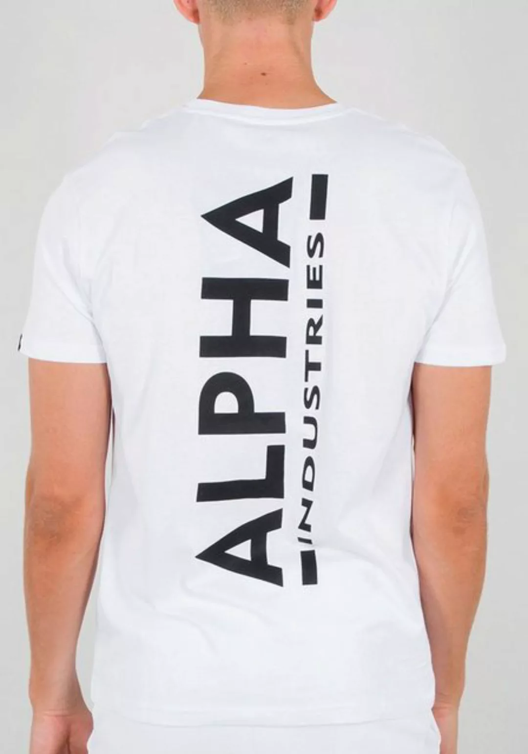 Alpha Industries Rundhalsshirt Backprint T günstig online kaufen