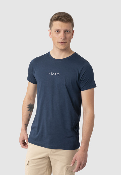 Daniel T-shirt Aus Modal-buchenfaser Und Bio-baumwolle Mit Druck "Waves" günstig online kaufen