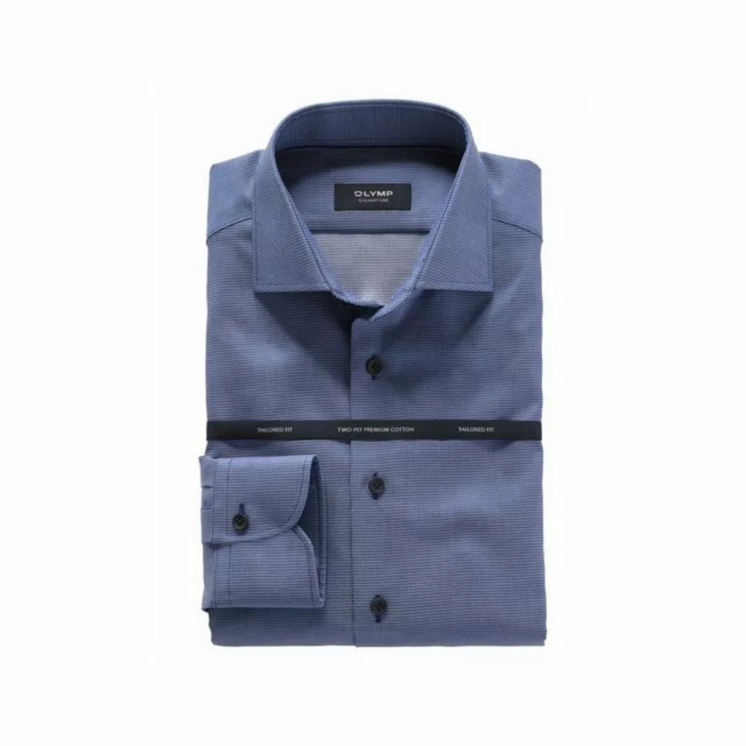 OLYMP Kurzarmhemd blau tailored fit (1-tlg., keine Angabe) günstig online kaufen