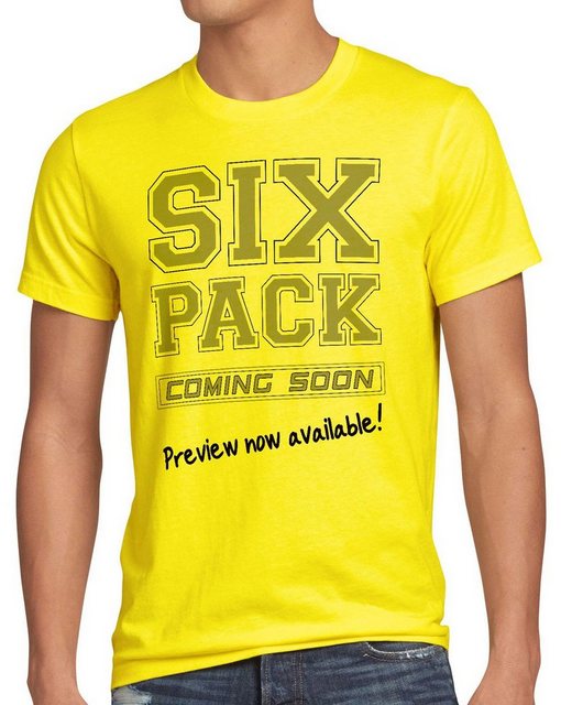 style3 T-Shirt Sixpack coming Funshirt Fun Spruchshirt Spruch bauch sprüche günstig online kaufen