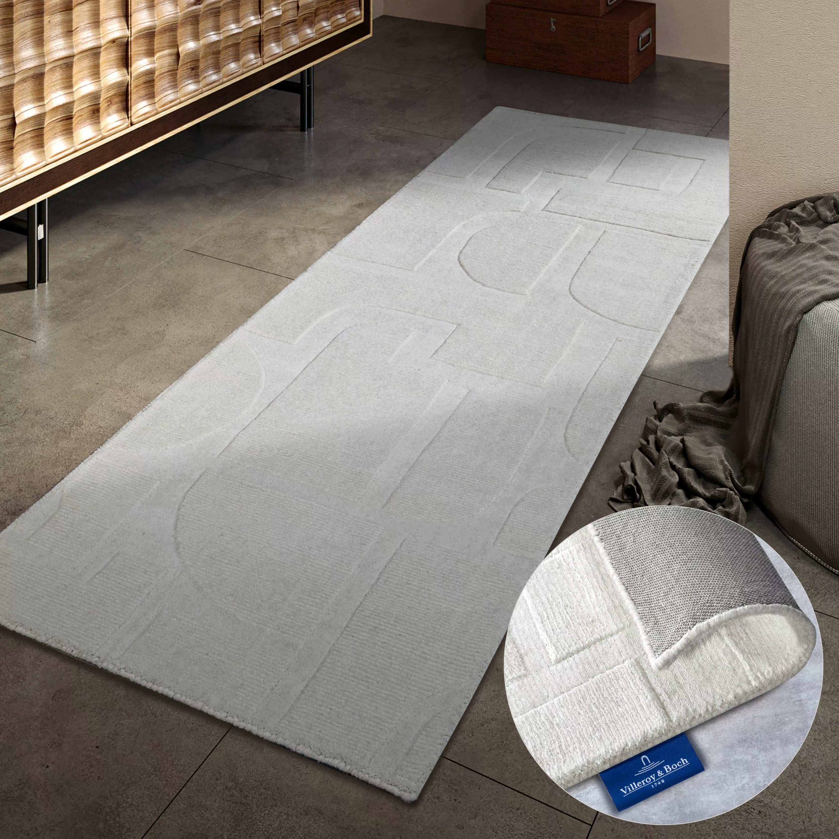 Villeroy & Boch Wollteppich »Alexis«, rechteckig, 10 mm Höhe, Handgewebt, W günstig online kaufen
