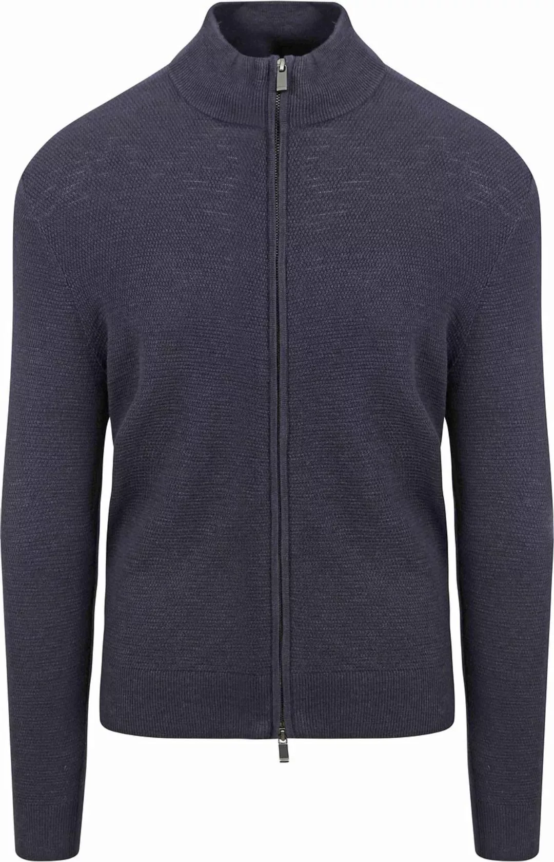 Suitable Strickjacke Struktur Navy - Größe L günstig online kaufen