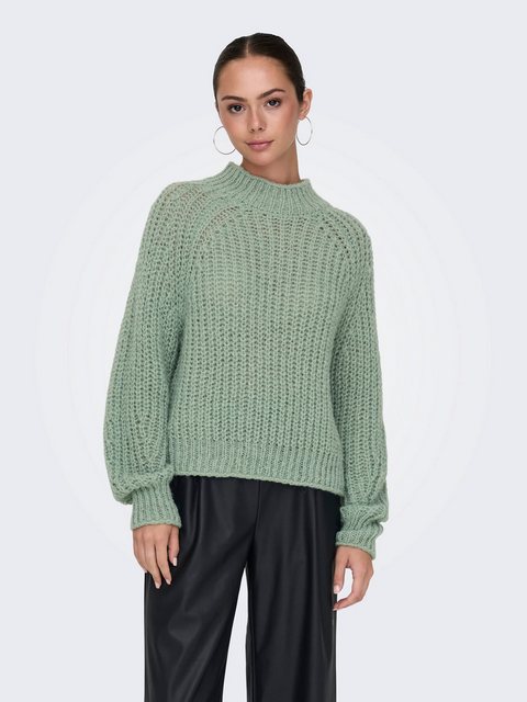 JACQUELINE de YONG Strickpullover Strickpullover Rollkragen Langarm Gerippt günstig online kaufen