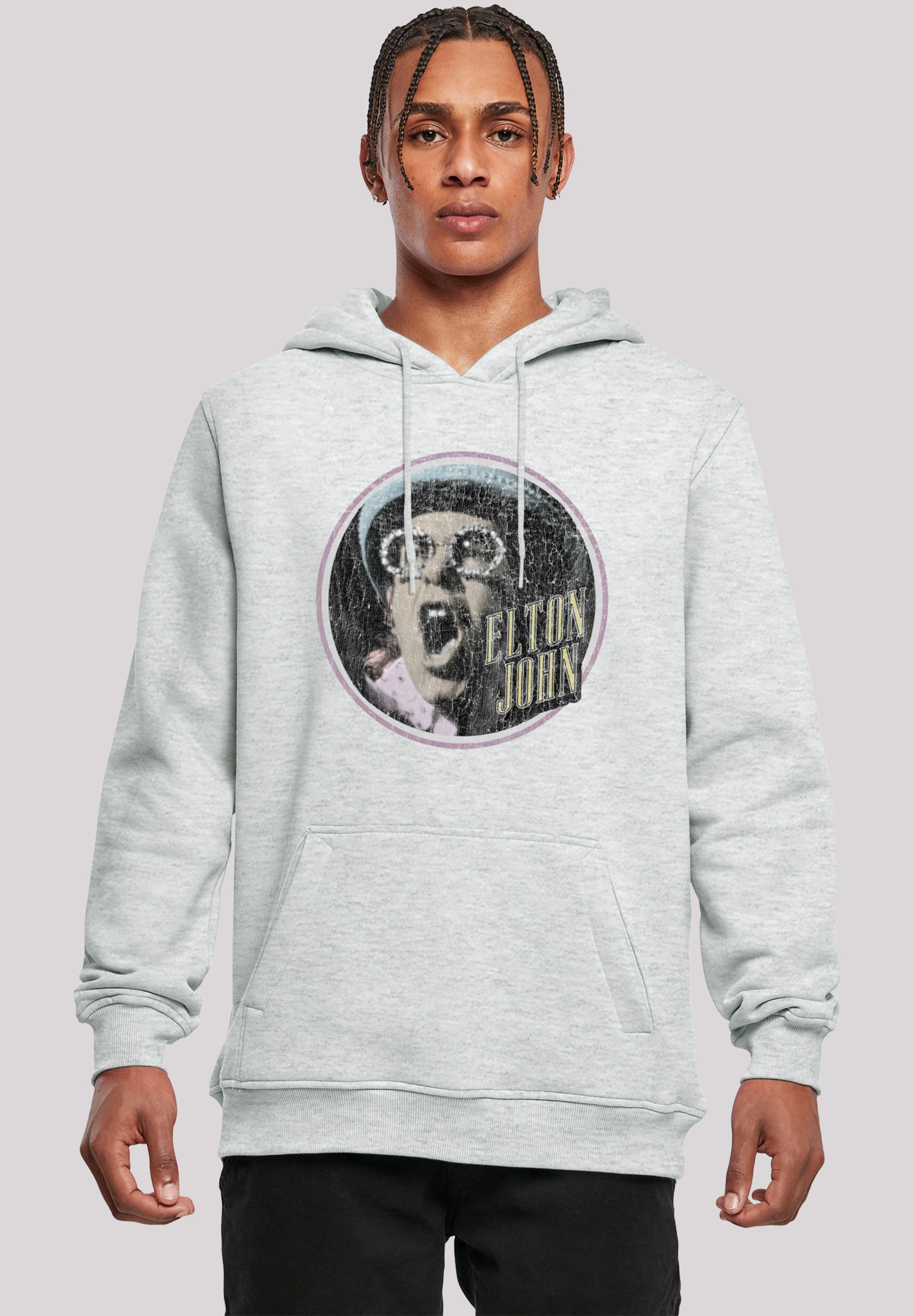 F4NT4STIC Kapuzenpullover "Elton John Vintage Circle", Premium Qualität günstig online kaufen