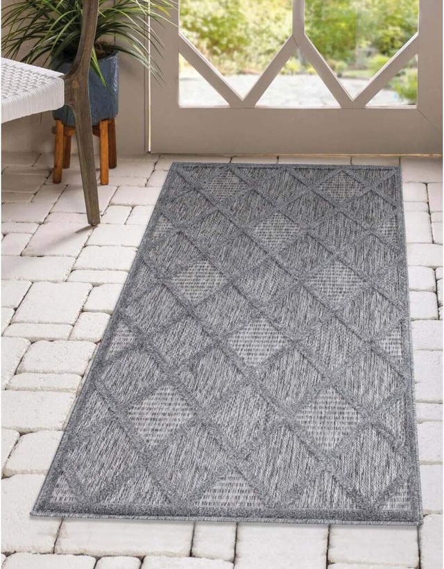 Carpet City Teppich »In-& Outdoorteppich Santorini 457, 3D-Effekt, Raute-Lo günstig online kaufen