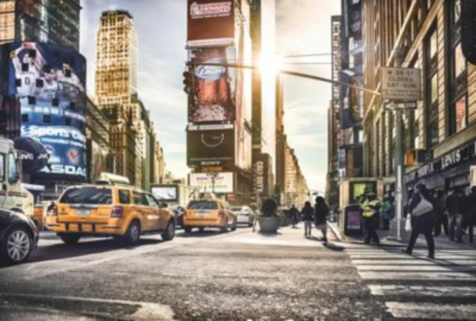 KOMAR Vlies Fototapete - Times Square - Größe 368 x 248 cm mehrfarbig günstig online kaufen
