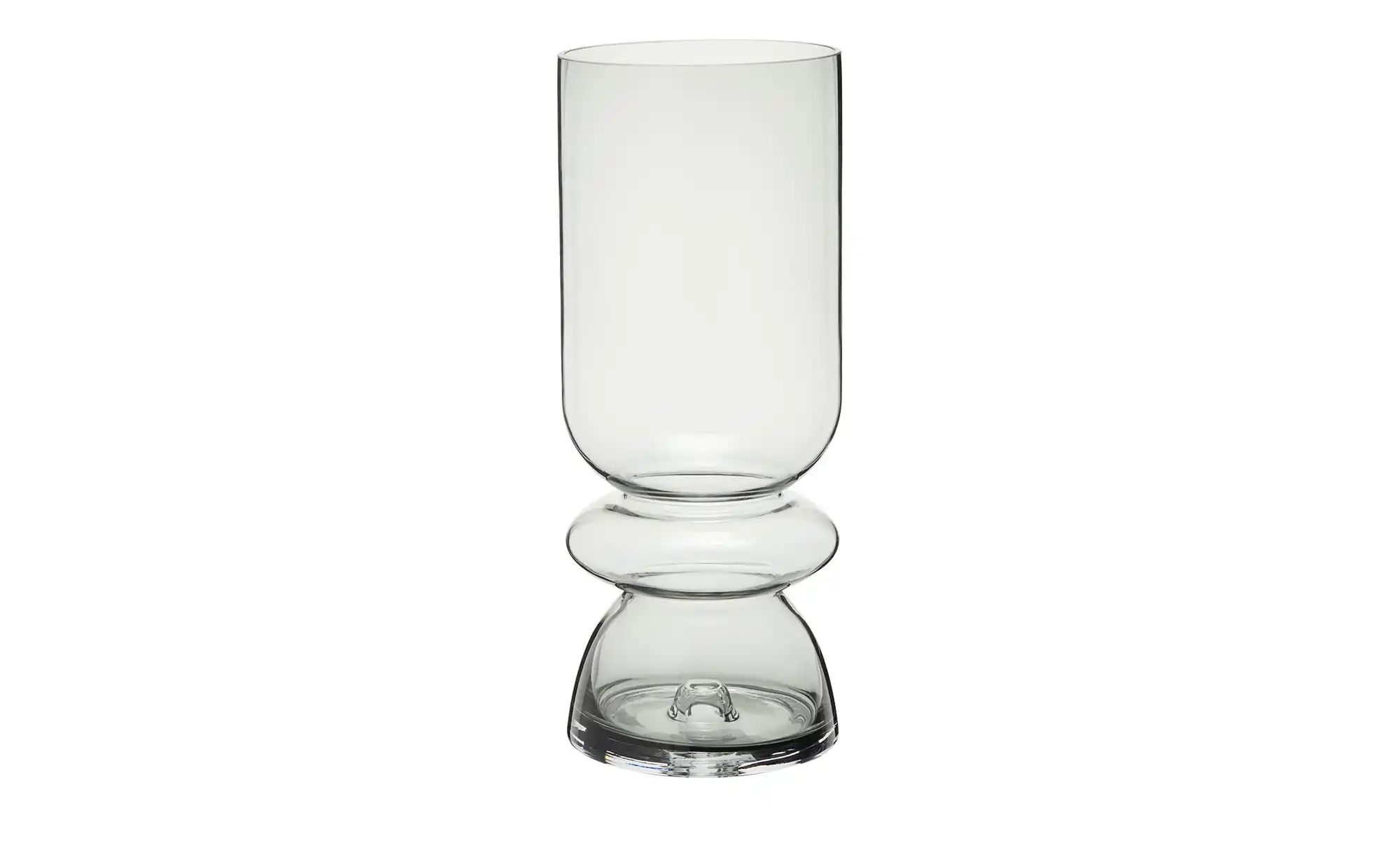 HOME STORY Vase ¦ grau ¦ Glas ¦ Maße (cm): B: 14,5 H: 36 Accessoires > Vase günstig online kaufen