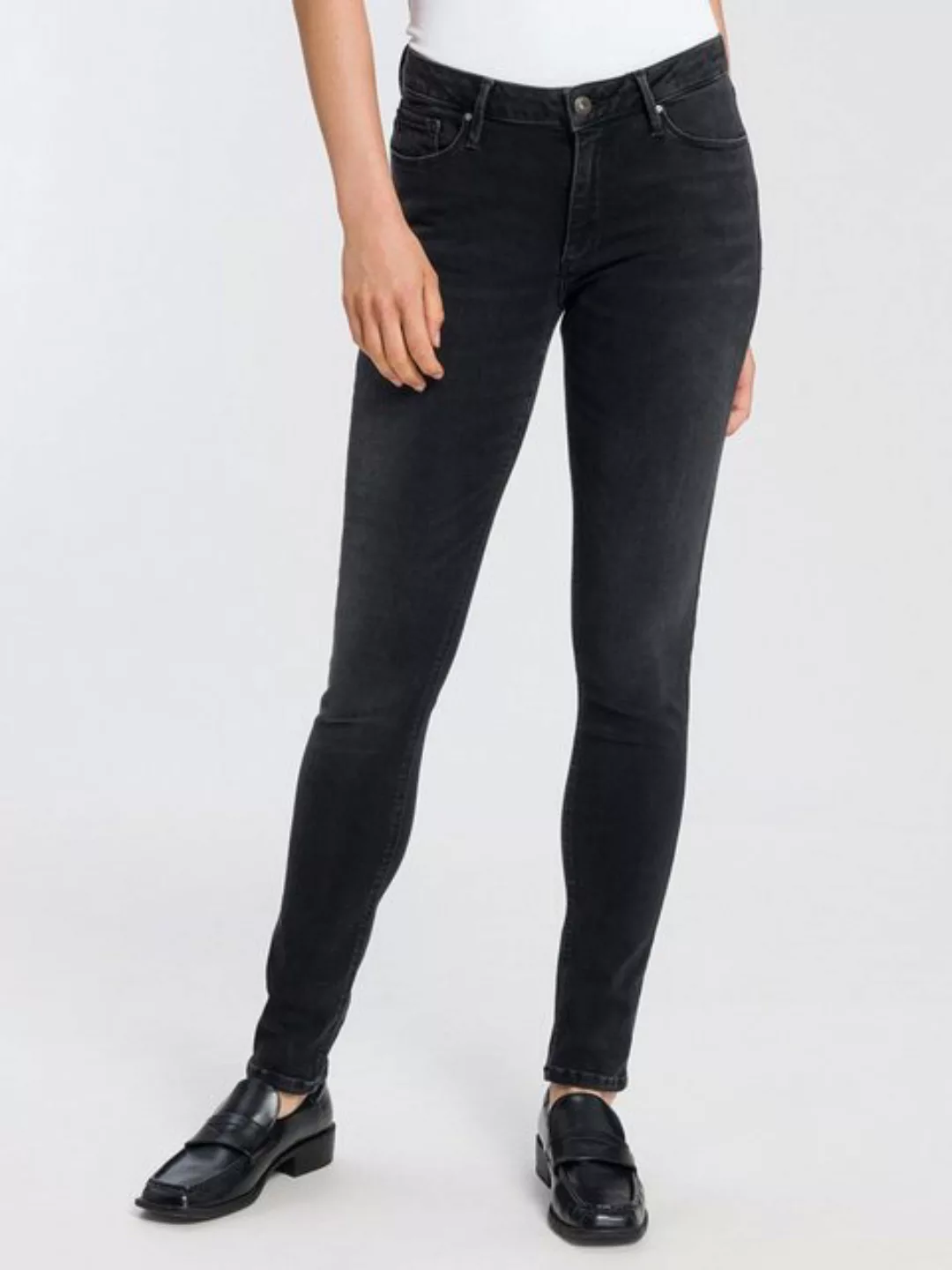 Cross Jeans Damen Jeans ALAN - Skinny Fit - Grau - Anthrazite günstig online kaufen