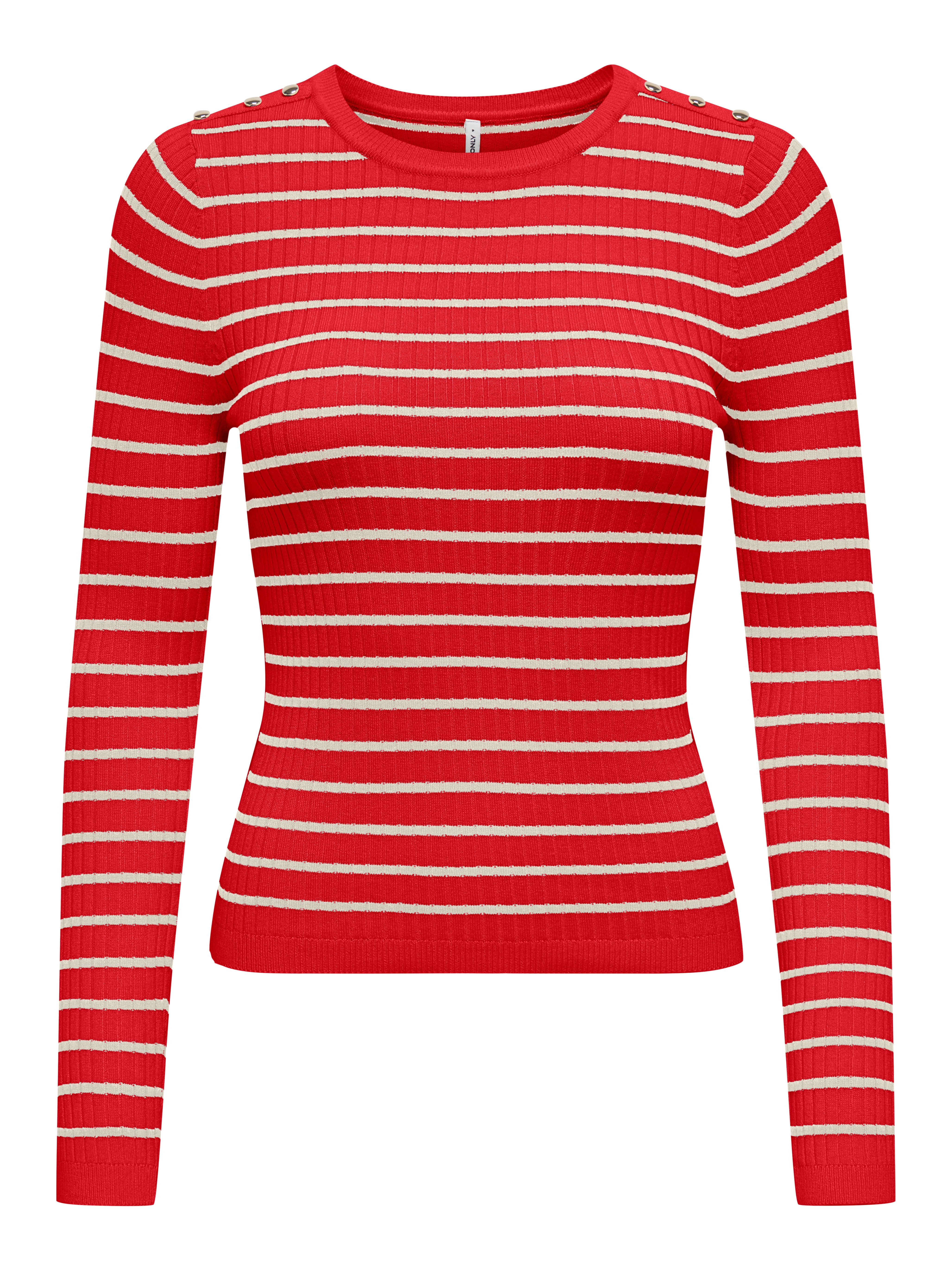 ONLY Strickpullover ONLMILA LS STRIPE BUTTON günstig online kaufen