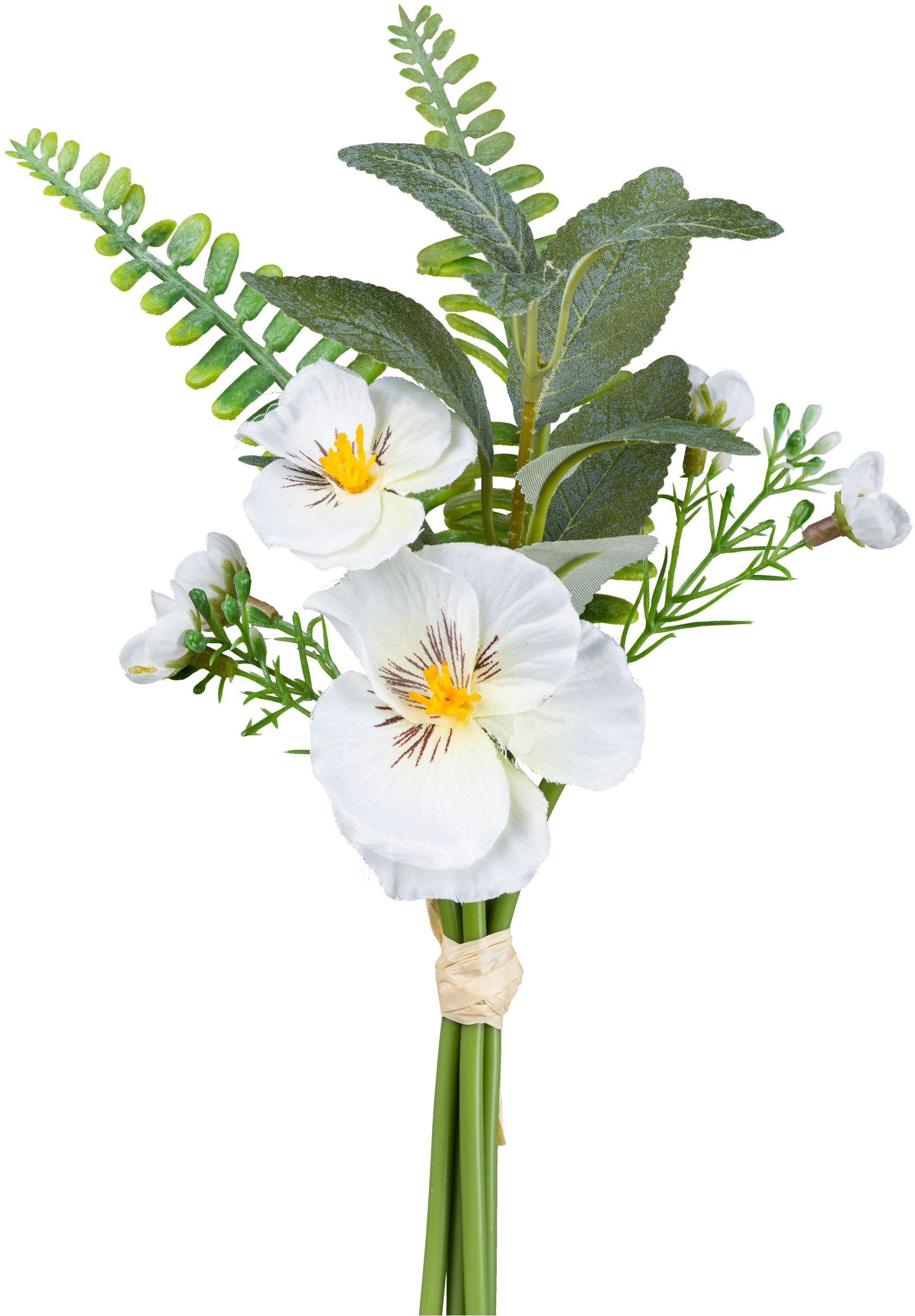 Creativ green Kunstblumenstrauß "Mix aus Stiefmütterchen und Ranunkel", mit günstig online kaufen