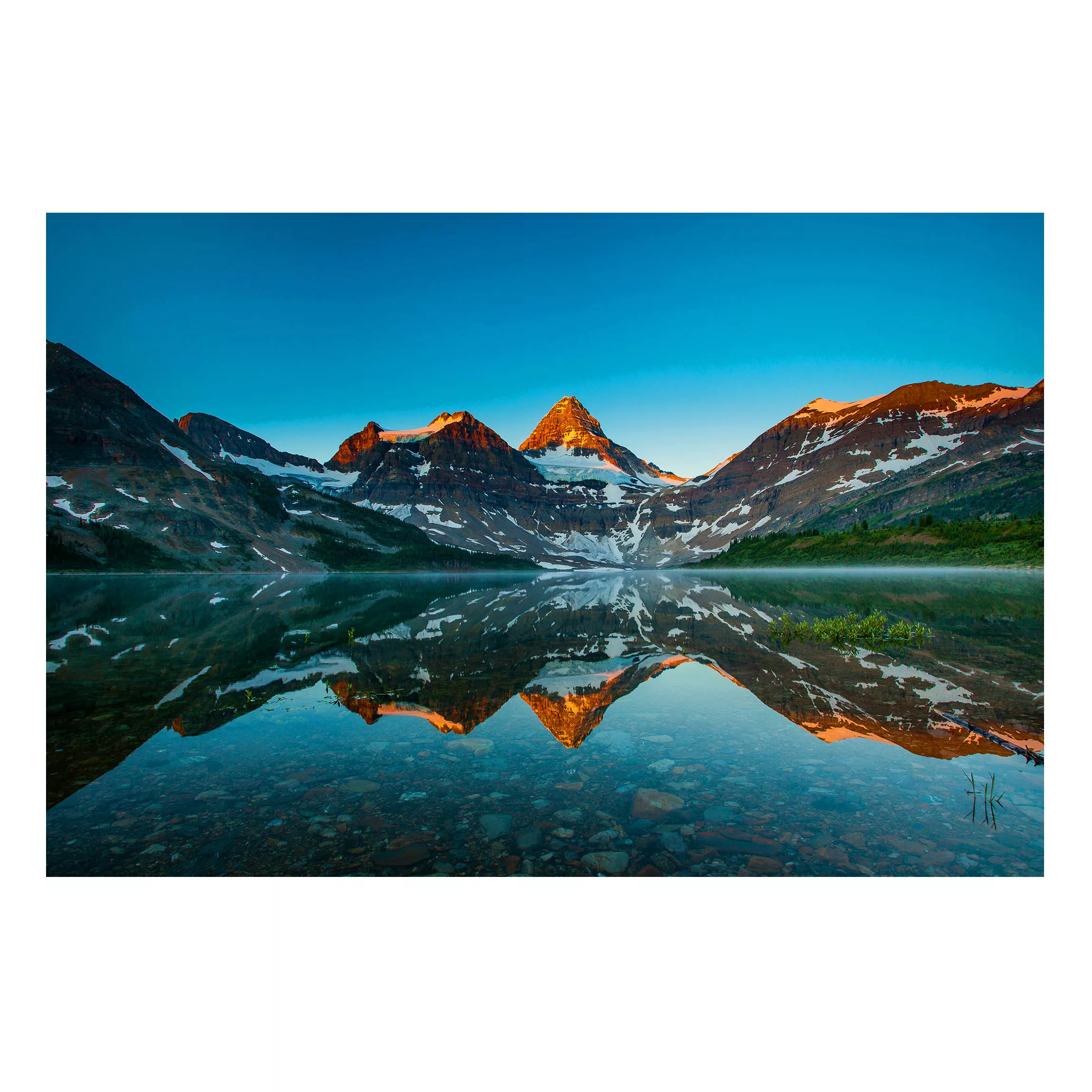 Magnettafel Natur & Landschaft - Querformat 4:3 Berglandschaft am Lake Mago günstig online kaufen