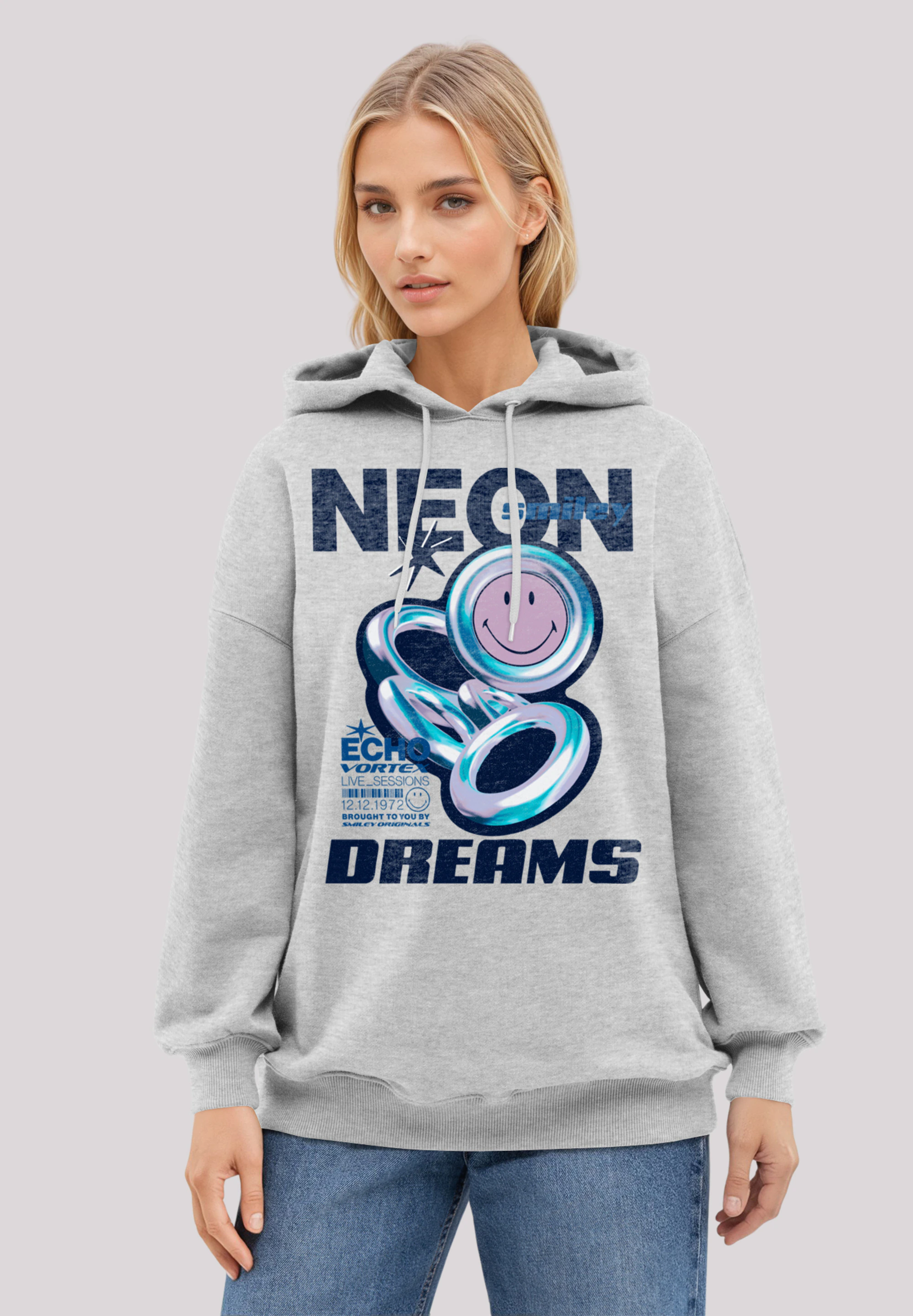 F4NT4STIC Kapuzenpullover "Smiley Originals Neon Dreams Rave Wear", Premium günstig online kaufen
