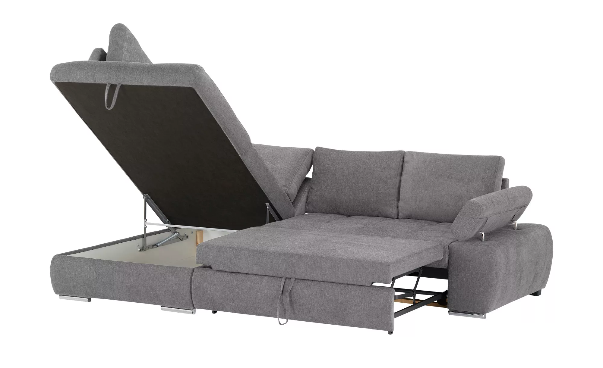 switch Ecksofa aus Flachgewebe Sky ¦ grau ¦ Maße (cm): B: 265 H: 89 T: 175 günstig online kaufen