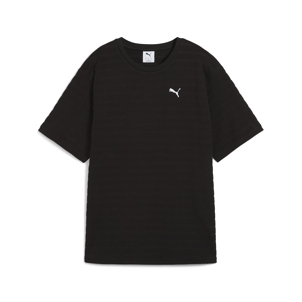 PUMA T-Shirt "ESS ELEVATED Strukturiertes Relaxed Fit T-Shirt Damen" günstig online kaufen