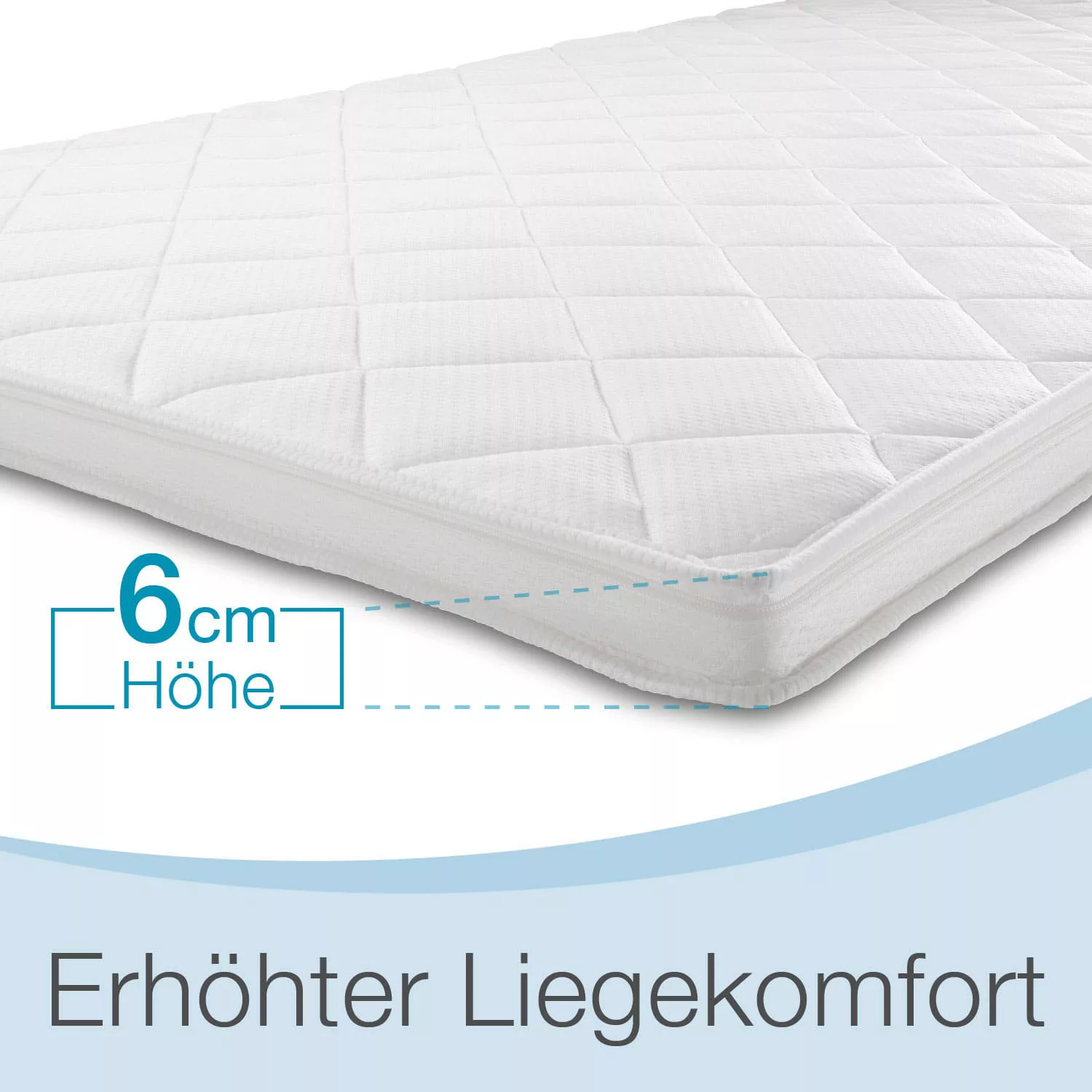 Bestschlaf Komfortschaum Topper Matratzenauflage, 6 cm dick, 140x200 cm günstig online kaufen