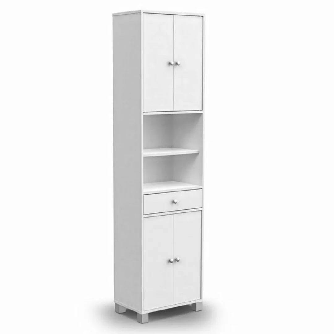 habeig Hochschrank Hochschrank 3143 Schrank Flur Regal Badezimmerschrank Ba günstig online kaufen