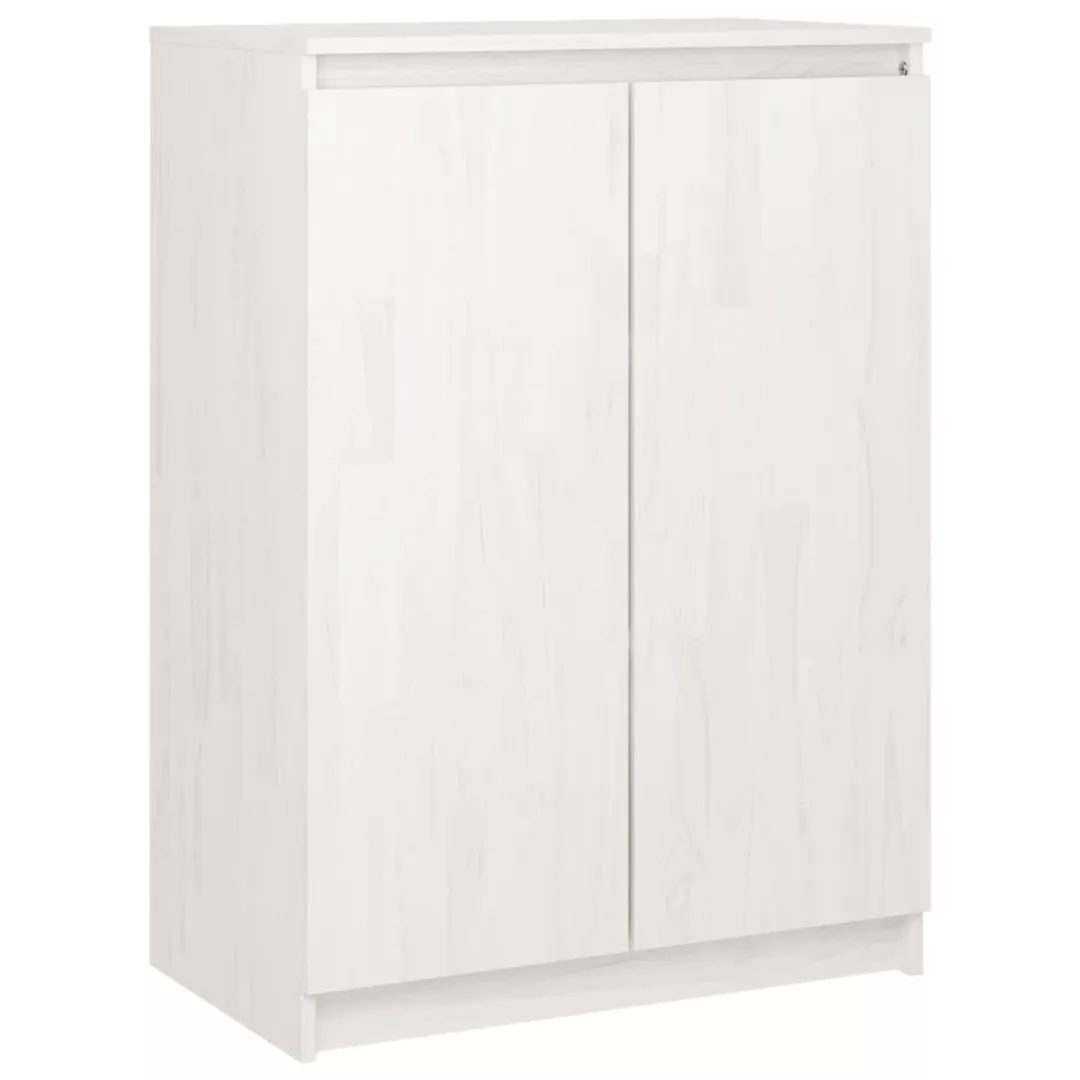 Sideboard Weiß 60x36x84 Cm Massivholz Kiefer günstig online kaufen
