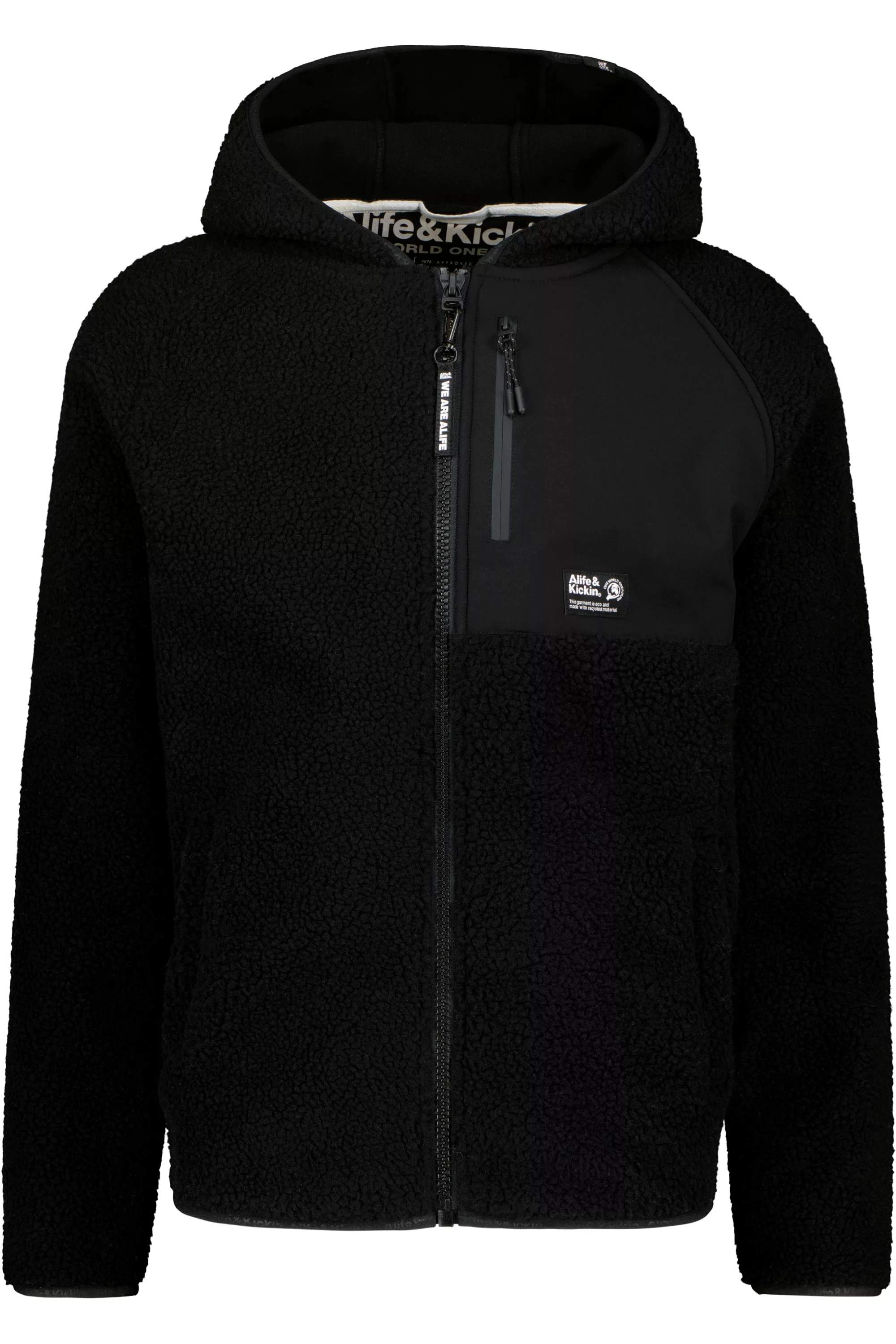 Alife & Kickin Kapuzensweatjacke "Herren HARALDAK G TEDDY HOODED SWEAT JACK günstig online kaufen