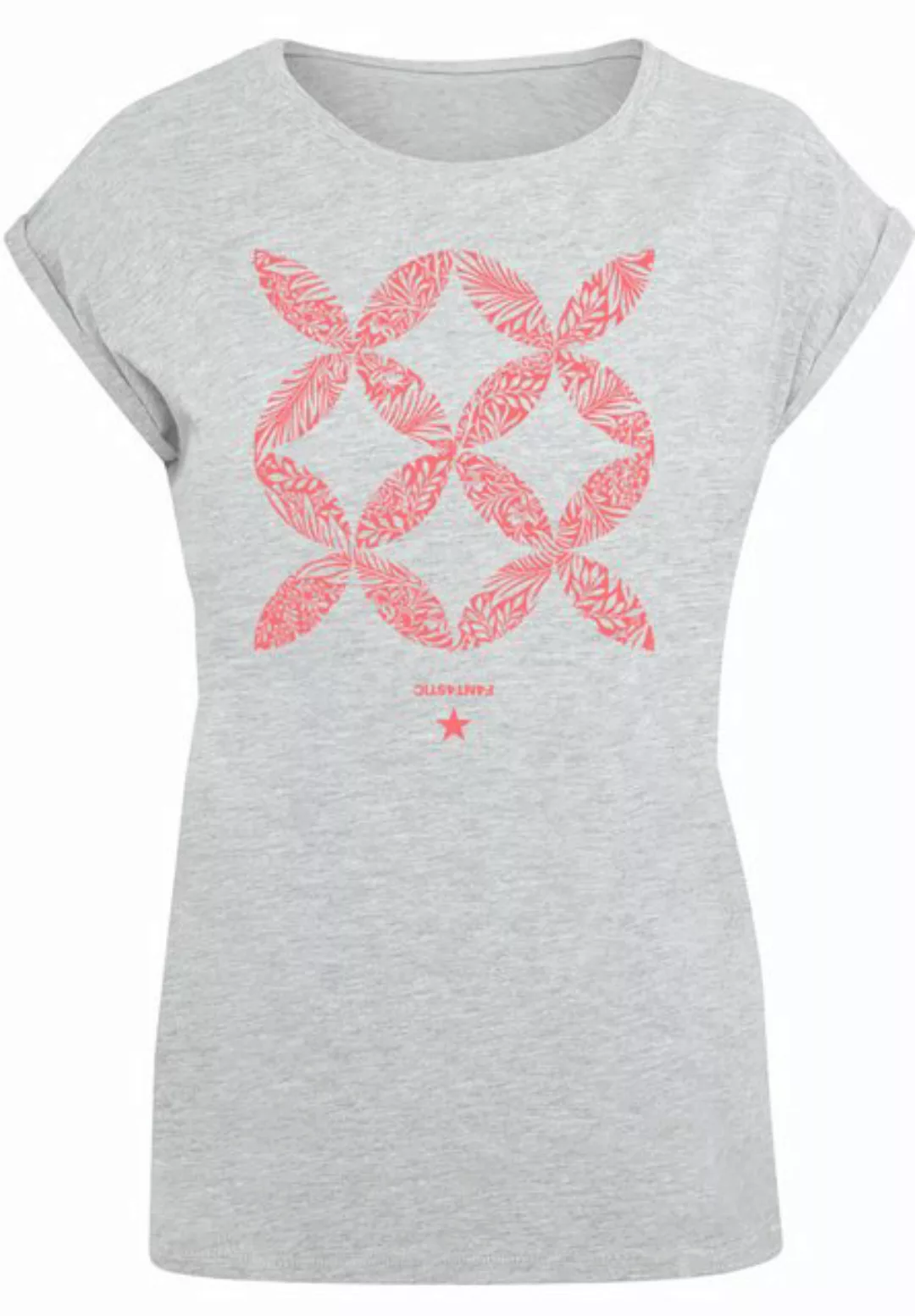 F4NT4STIC T-Shirt Blumenmuster Coral Print günstig online kaufen