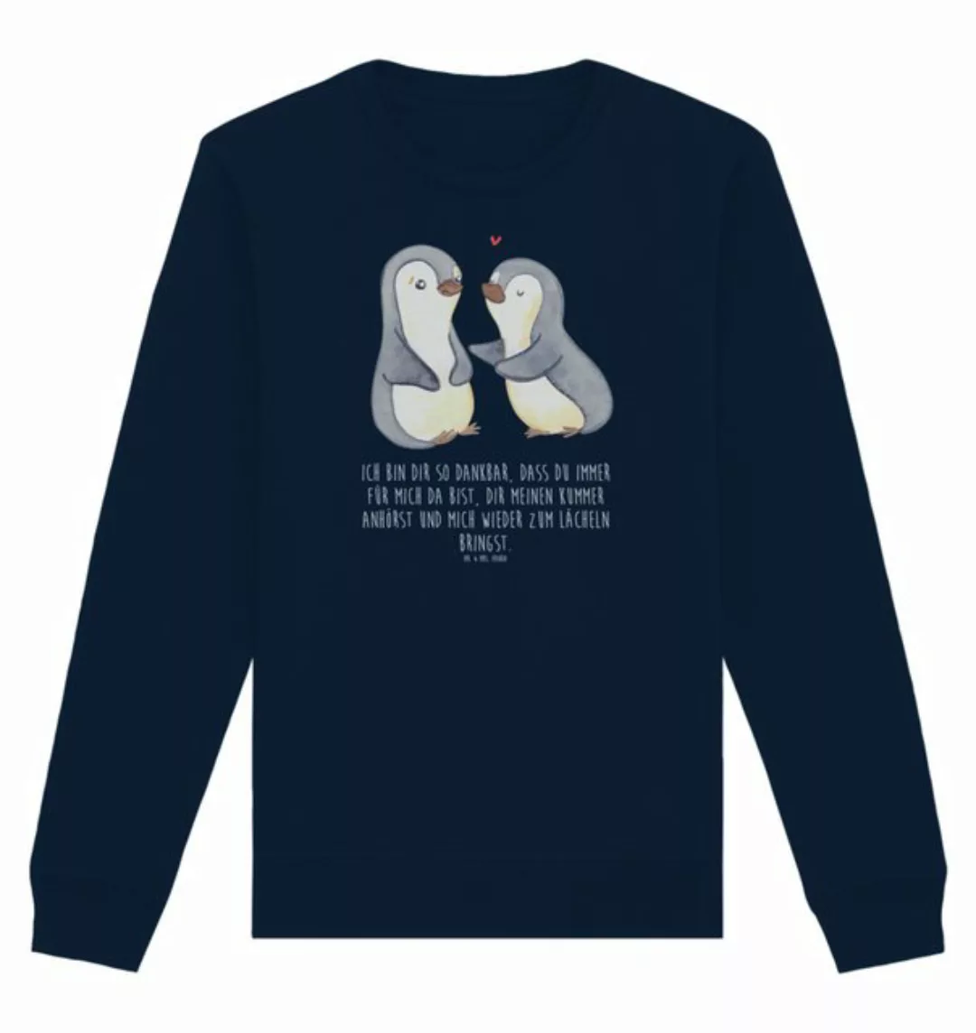 Mr. & Mrs. Panda Longpullover Pinguine trösten Größe S - French Navy - Gesc günstig online kaufen