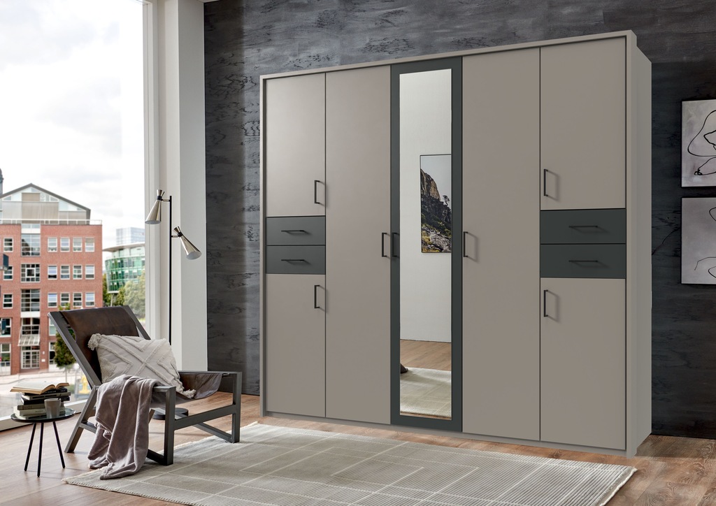 Wimex Drehtürenschrank "Vegas", inklusive Passepartout-Rahmen, mit Spiegelt günstig online kaufen