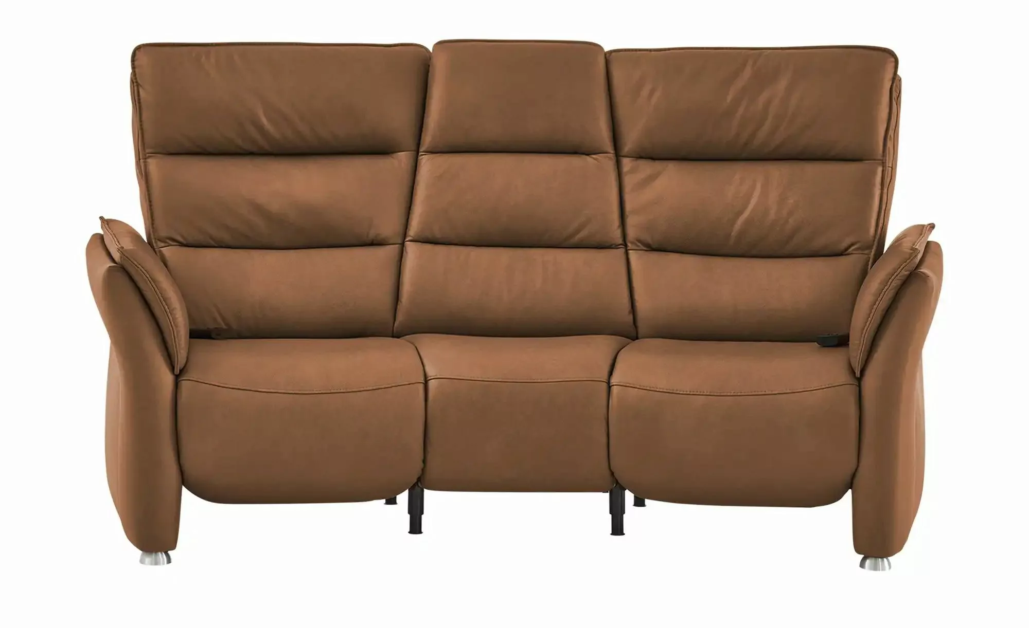 Hukla Trapezsofa Echtleder Corina ¦ braun ¦ Maße (cm): B: 202 H: 112 T: 103 günstig online kaufen