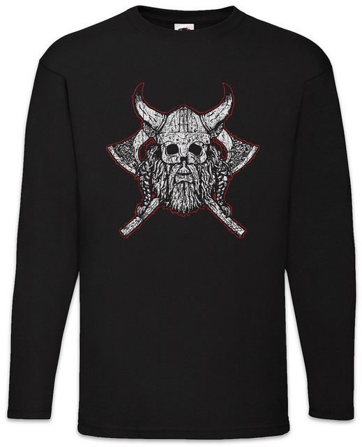 Urban Backwoods Langarmshirt Viking Skull VII Langarm T-Shirt Runen Runes T günstig online kaufen