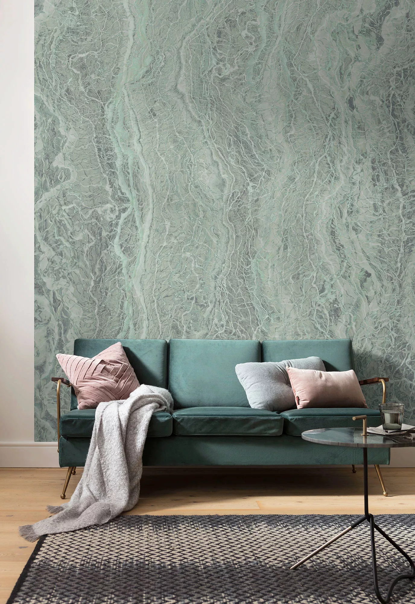 KOMAR Vlies Fototapete - Marble Mint - Größe 200 x 280 cm mehrfarbig günstig online kaufen