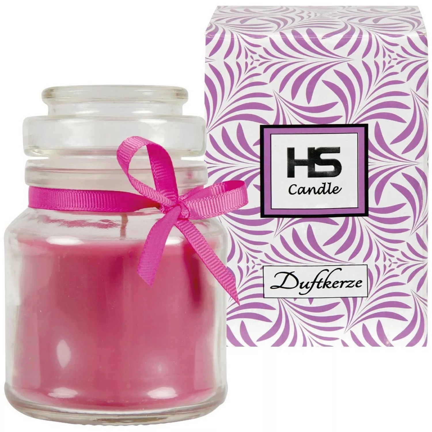 HS Candle Duftkerze & Bonbon Glas Ø7cm Lavendel günstig online kaufen