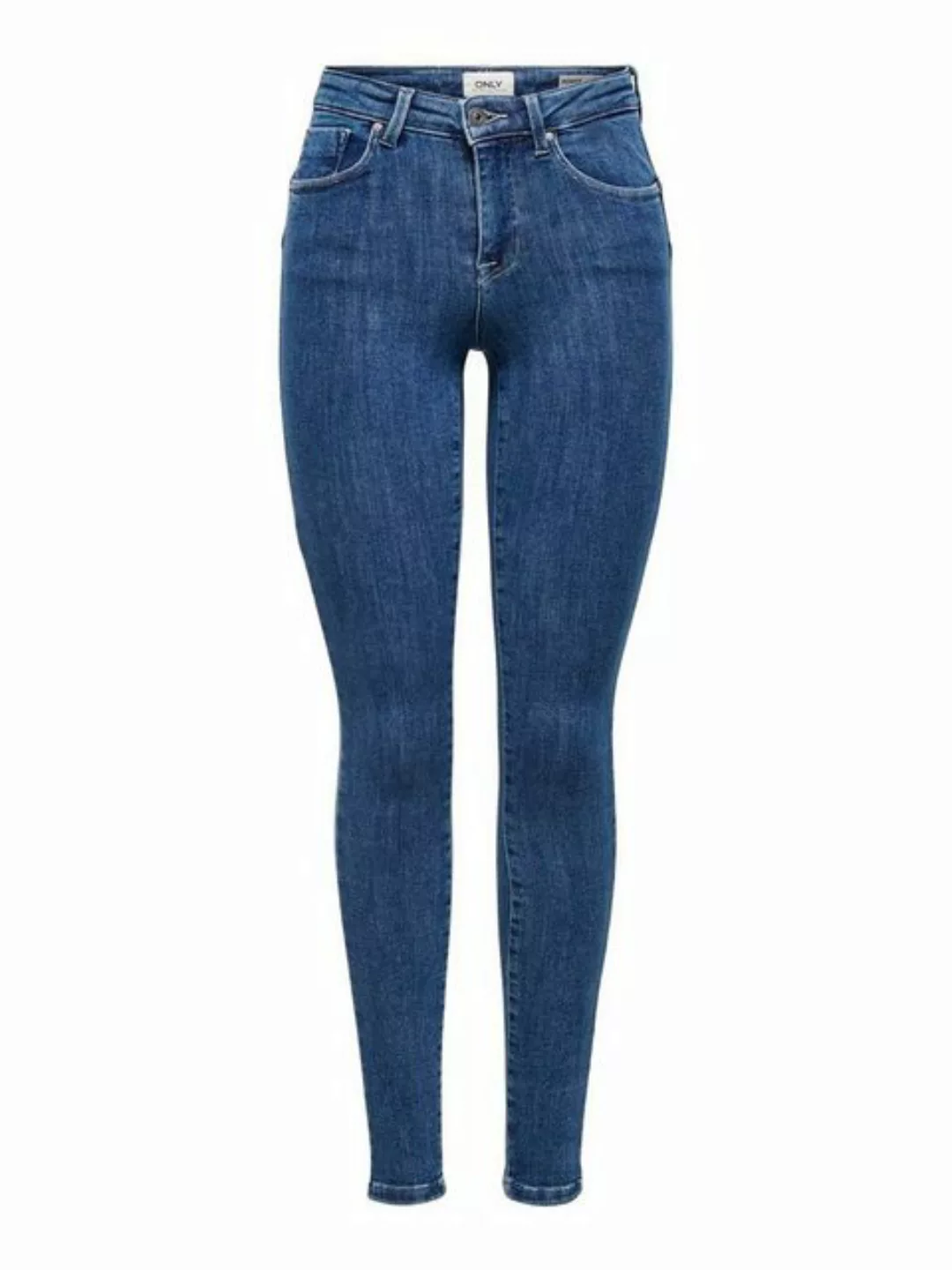 Only Damen Jeans ONLPOWER MID PUSH UP SK JEA REA3223 - Skinny Fit - Blau - günstig online kaufen