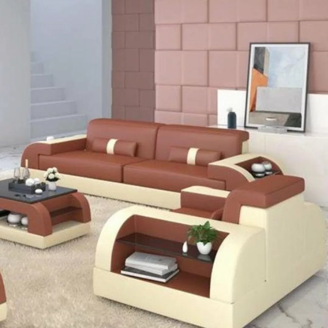 JVmoebel Sofa Sofagarnitur Couch Polster Sofa 3+1 Komplett Set Garnitur Neu günstig online kaufen