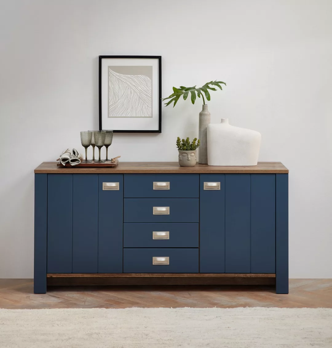 Innostyle Sideboard "DIJON", (1 St.), 2 türig, 4 Fächer, 4 Schubladen, 2 Ei günstig online kaufen