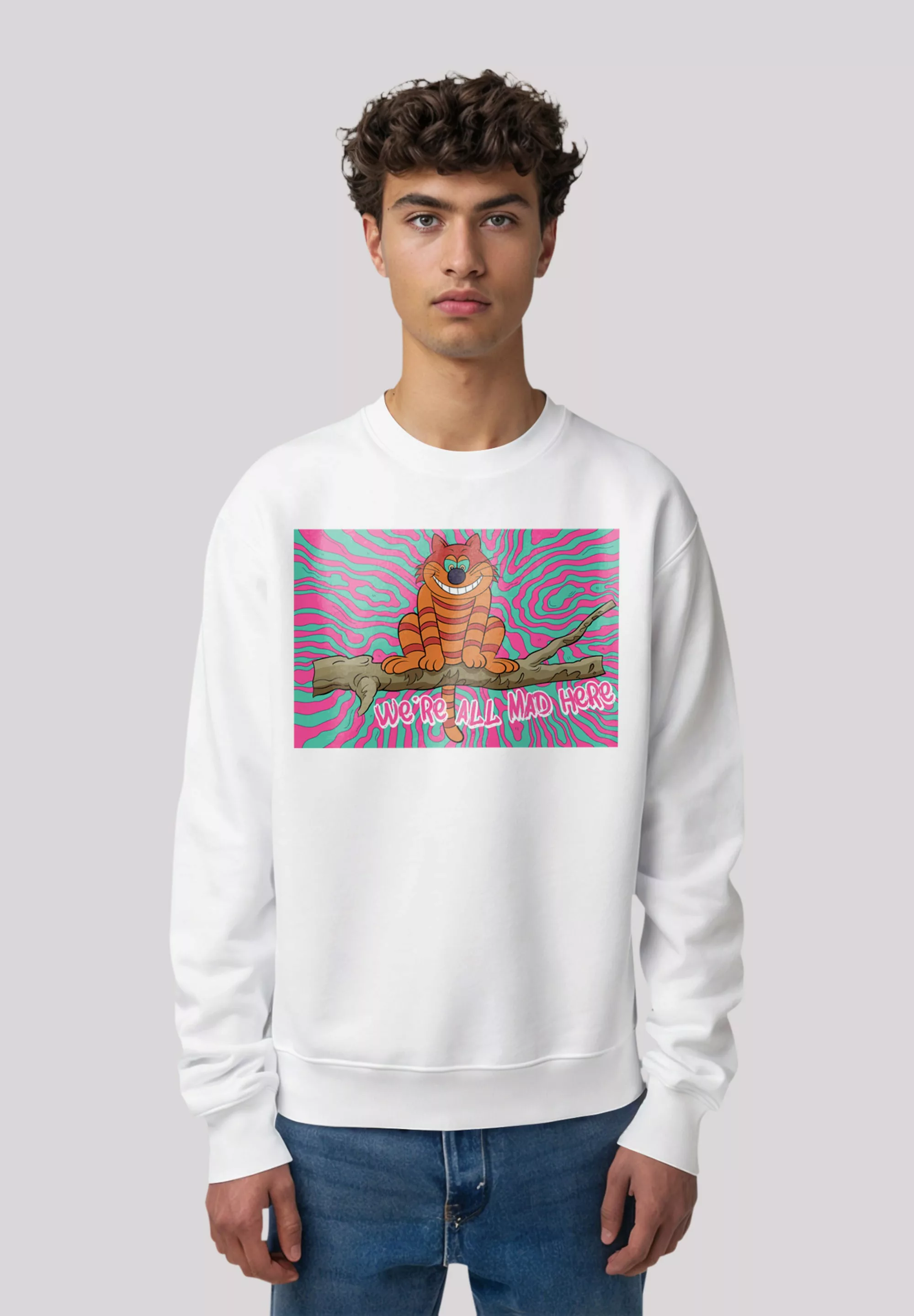 F4NT4STIC Sweatshirt "Alice Im Wunderland Cheshire Cat", Premium Qualität günstig online kaufen