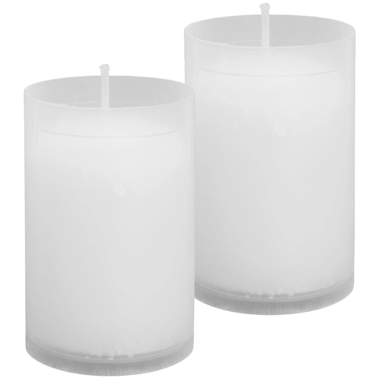 HS Candle 2er Pack Ersatzkerze Nachfüllkerze Weiß 9 cm N2 günstig online kaufen