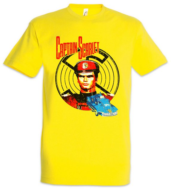 Urban Backwoods Print-Shirt Captain Scarlet Herren T-Shirt Mysterons Scarle günstig online kaufen