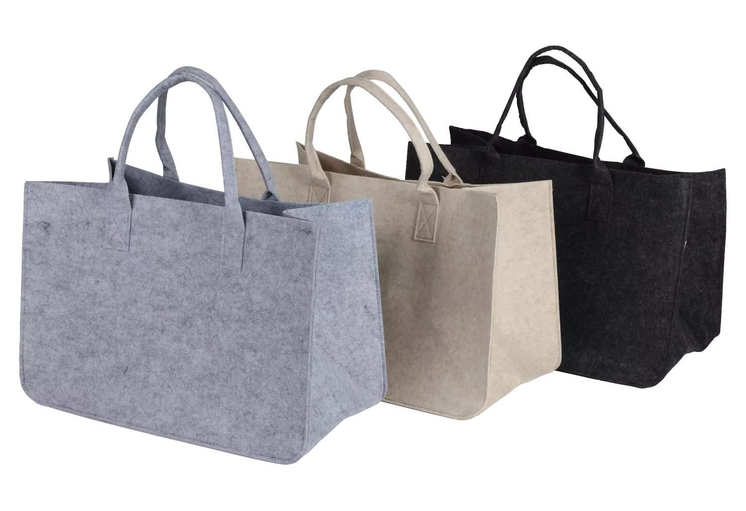 BURI Tragetasche Filztasche Kamin Brennholz Korb günstig online kaufen