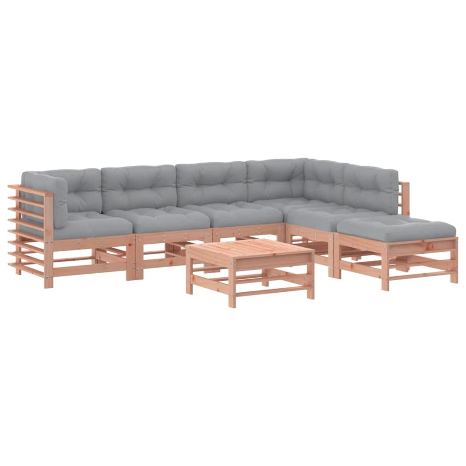 vidaXL 7-tlg Garten-Lounge-Set mit Kissen Massivholz Douglasie Modell 8 günstig online kaufen