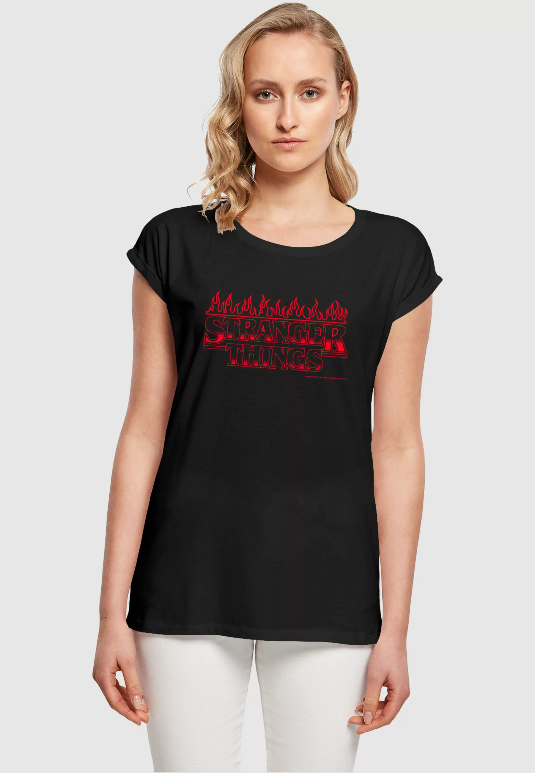 ABSOLUTE CULT T-Shirt "ABSOLUTE CULT Damen Ladies Stranger Things - Flames günstig online kaufen