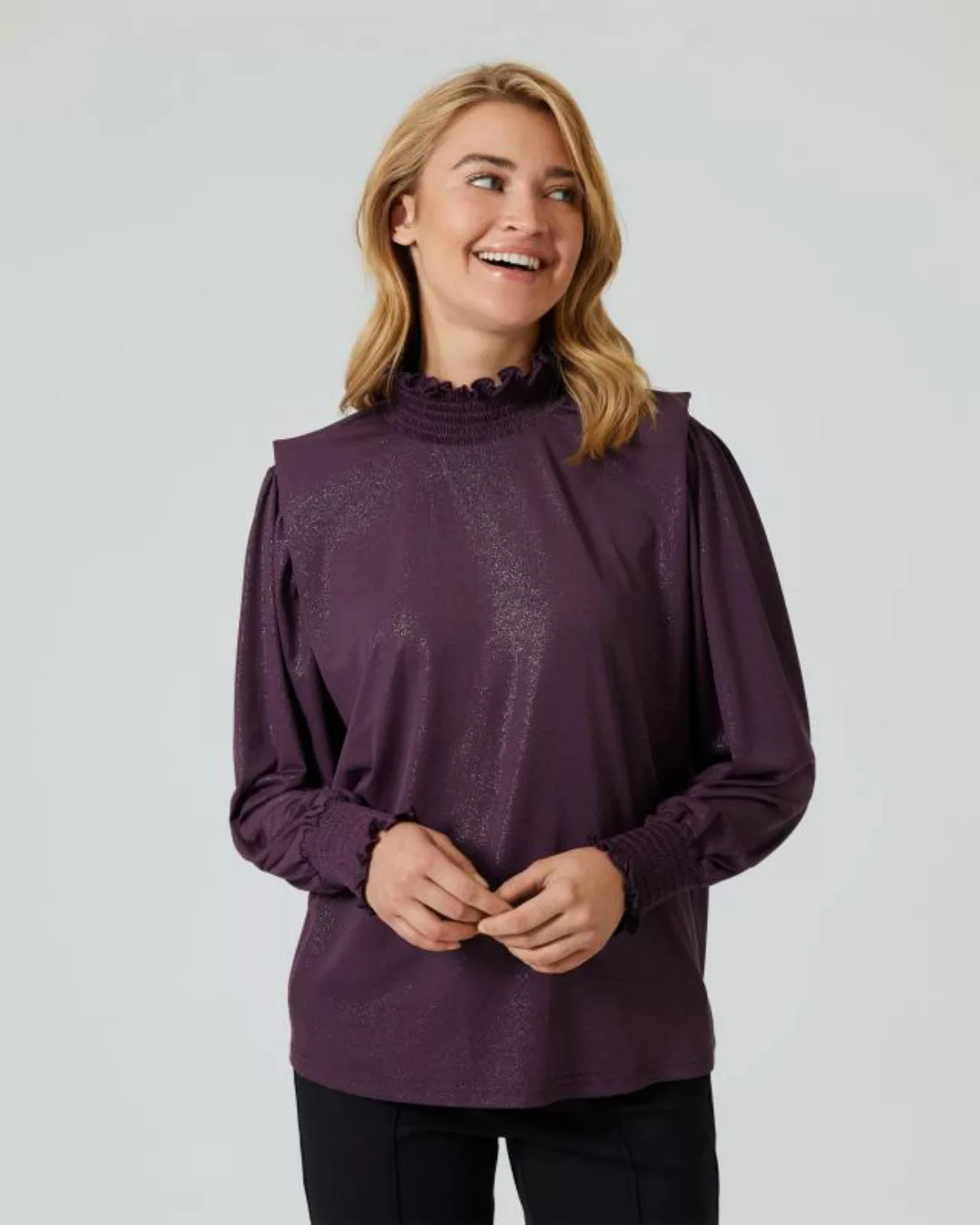 Judith Williams Gesmoktes Glanzshirt günstig online kaufen