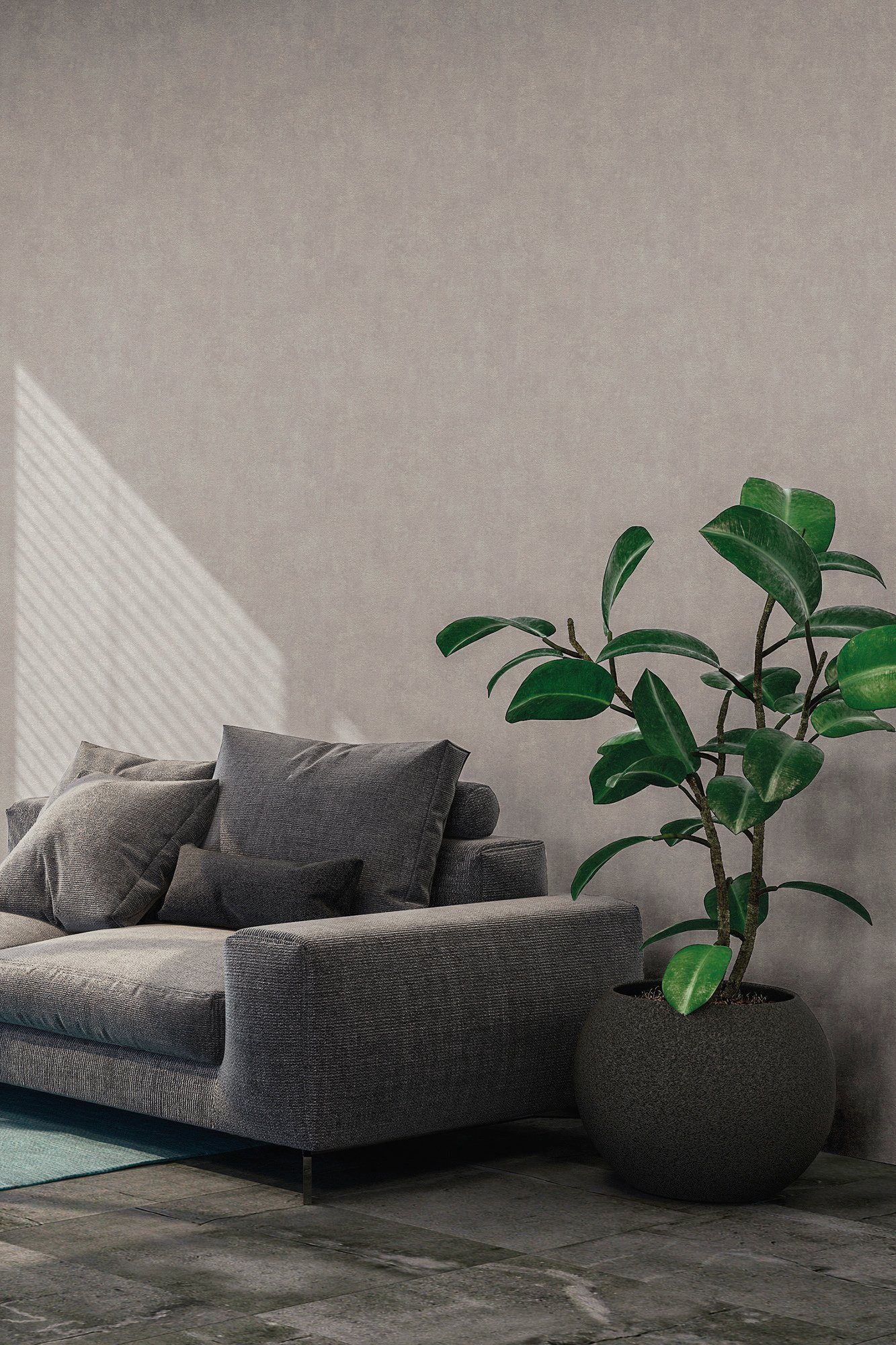 Bricoflor Vlies Betontapete Dunkelgrau Moderne Beton Tapete Grau Ideal für günstig online kaufen