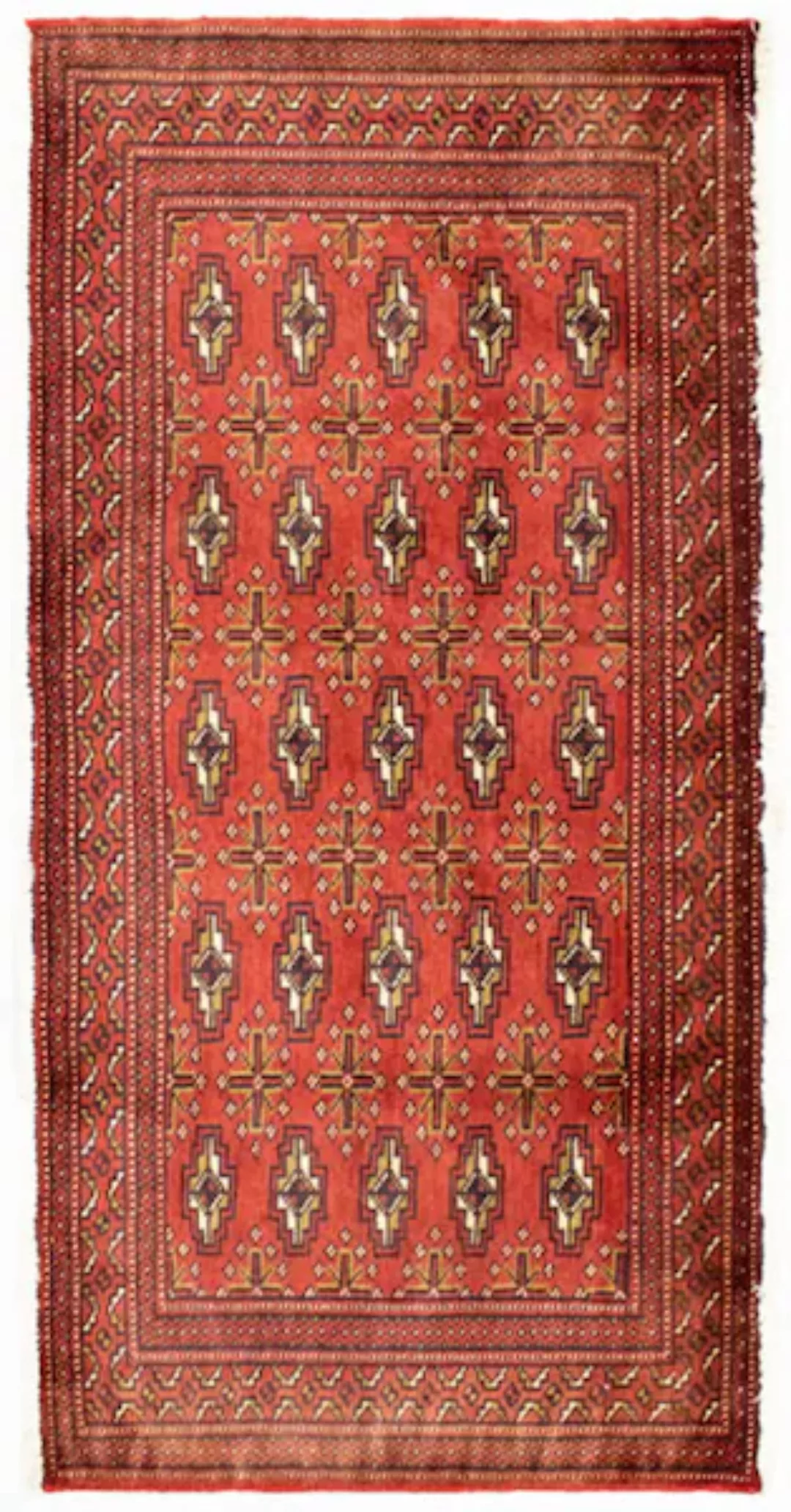 morgenland Wollteppich »Turkaman Teppich handgeknüpft rost«, rechteckig günstig online kaufen