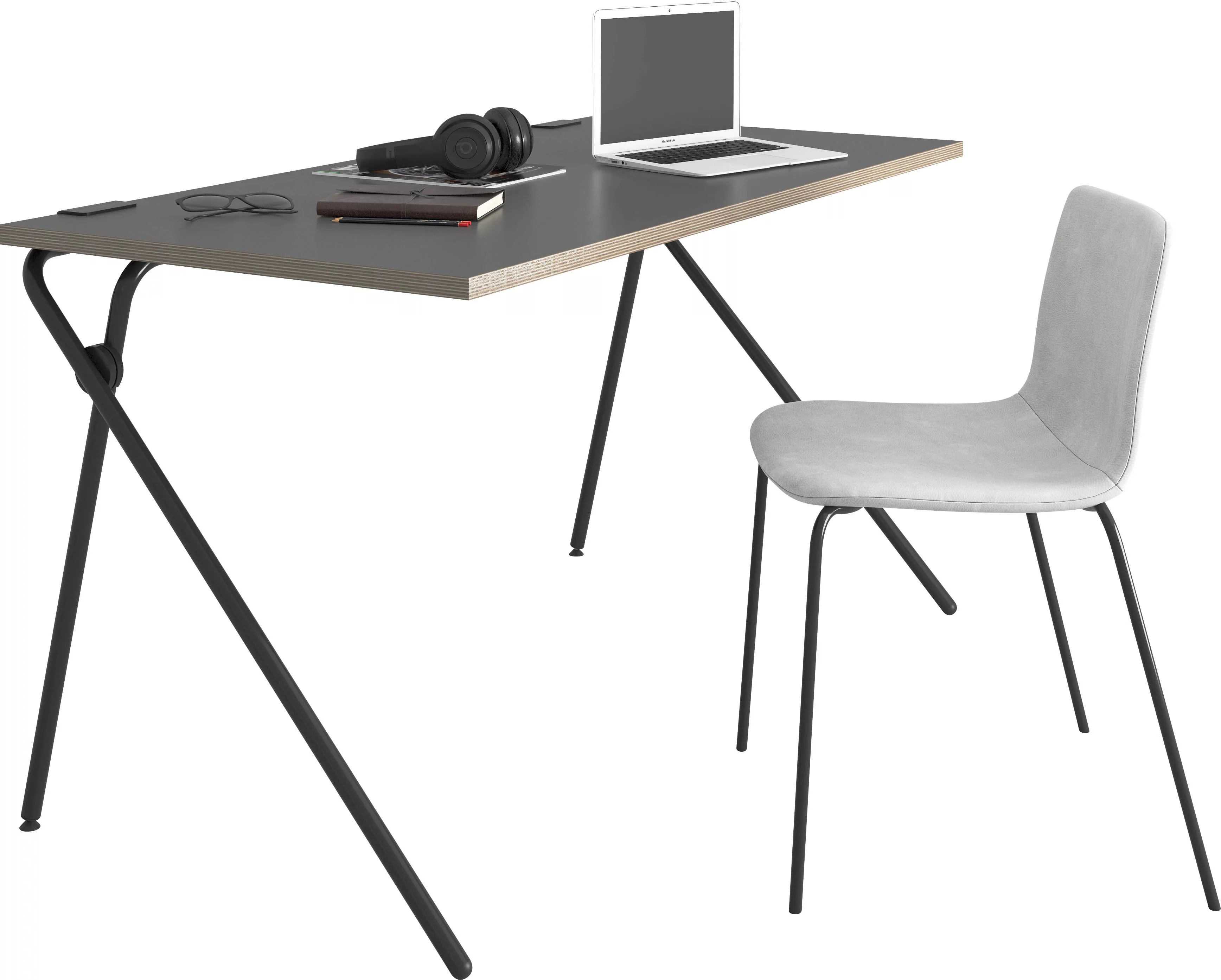 Müller SMALL LIVING Sekretär "PLATO Two", schwarzes Gestell, Home Office mi günstig online kaufen