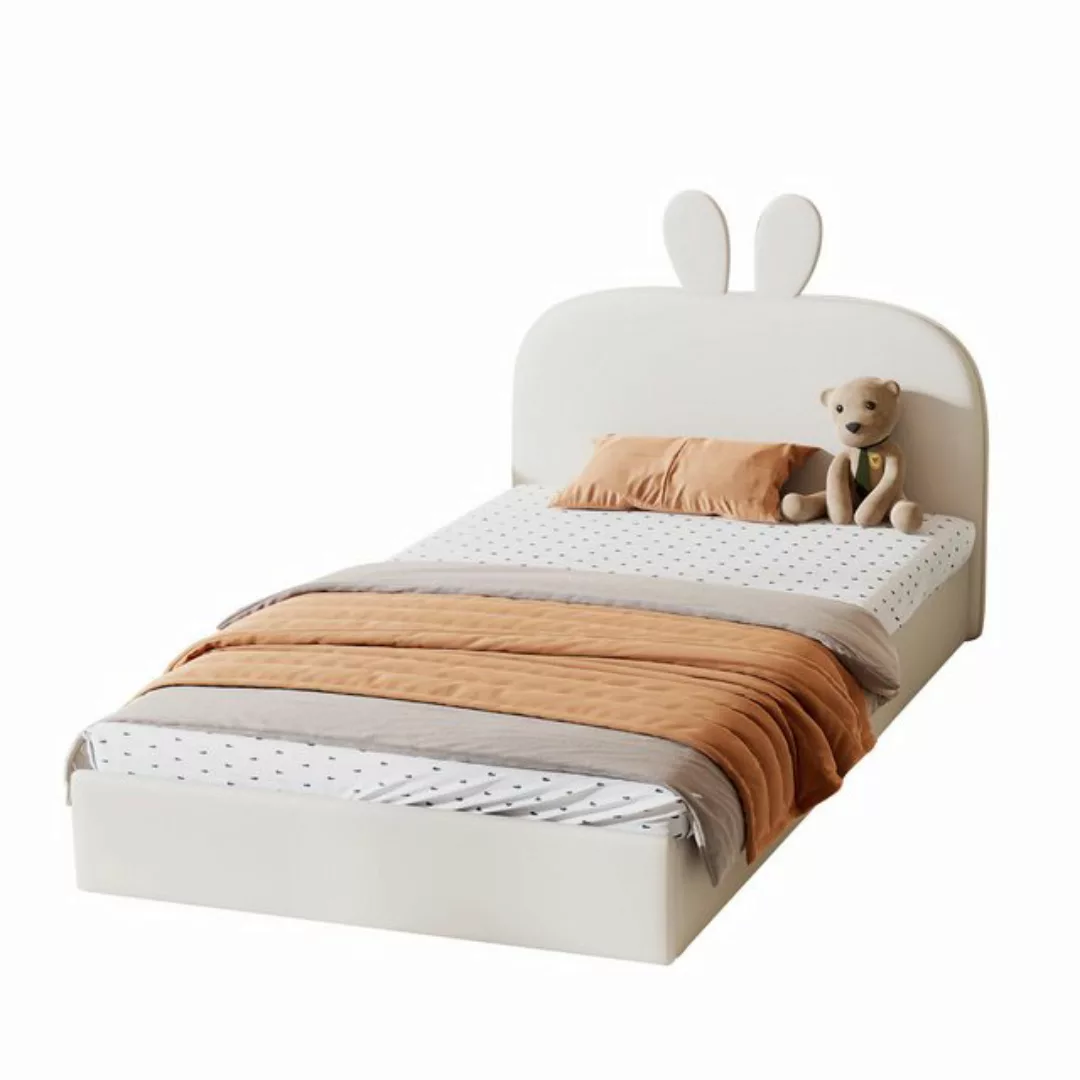 KLAM HOME Holzbett 90x200cm Kinderbett Einzelbett (Set, Bettgestell für Kin günstig online kaufen