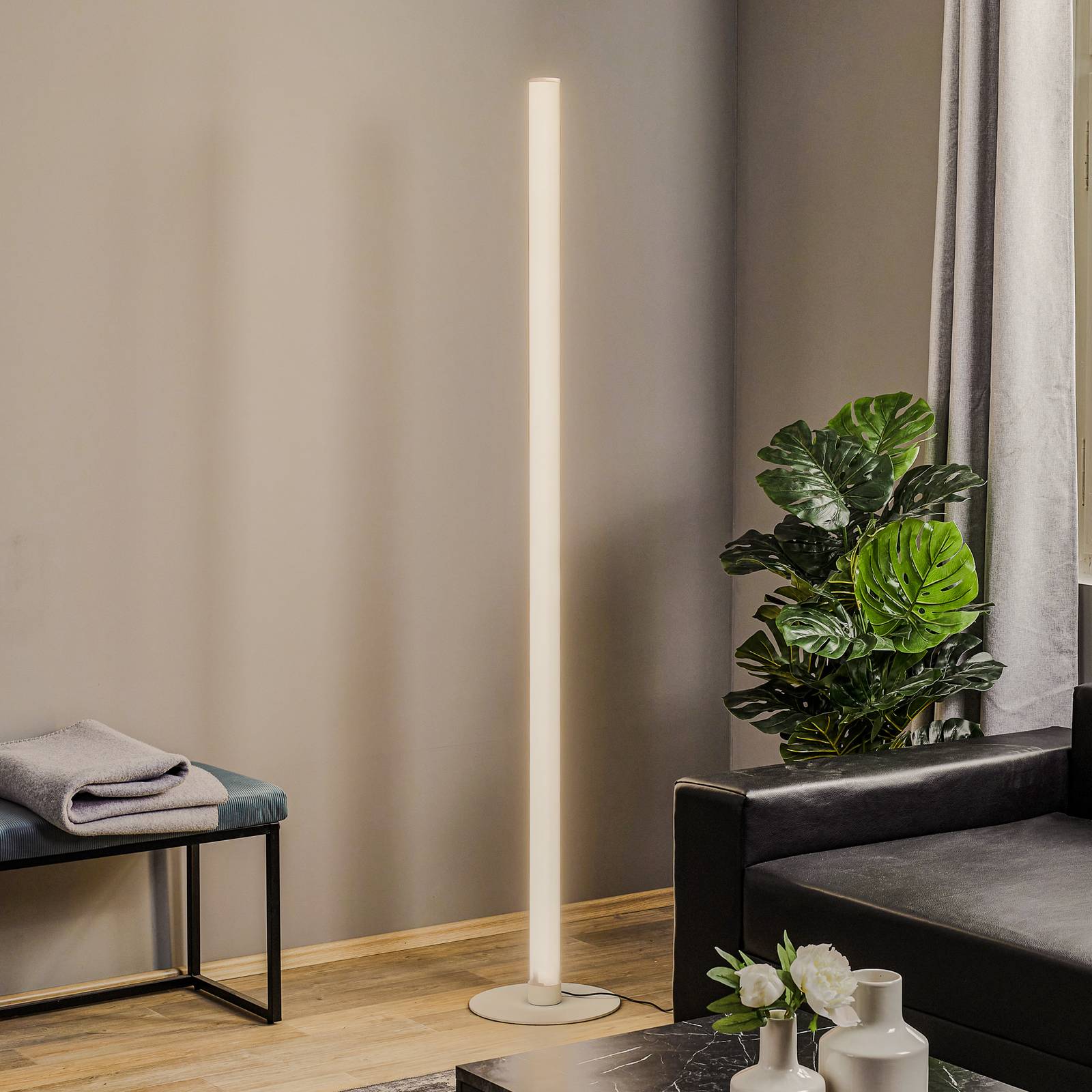 LED-Stehleuchte Pirgos mit Dimmer, Höhe 180 cm günstig online kaufen