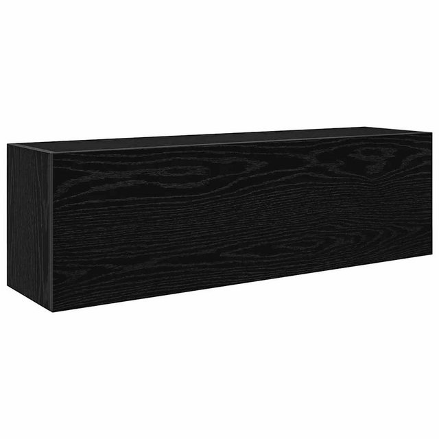 vidaXL Badezimmerspiegelschrank Bad-Wandschrank Schwarz 100x25x30 cm Holzwe günstig online kaufen