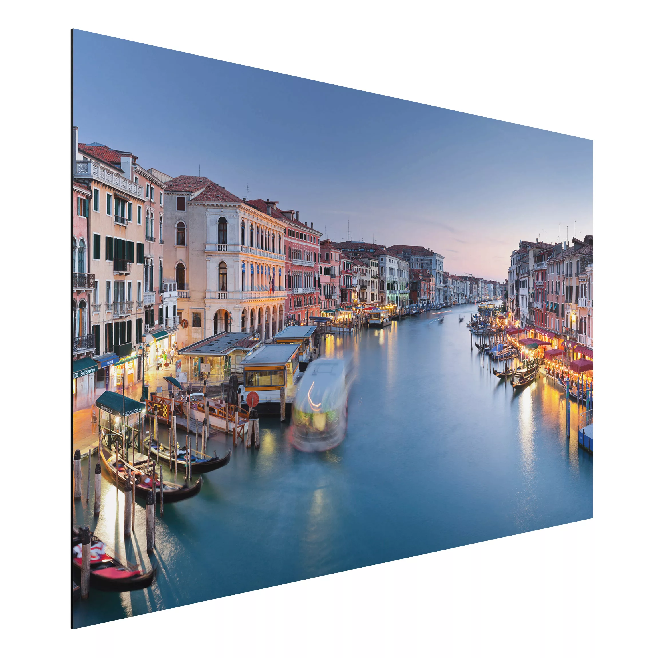 Alu-Dibond Bild Abendstimmung auf Canal Grande in Venedig günstig online kaufen