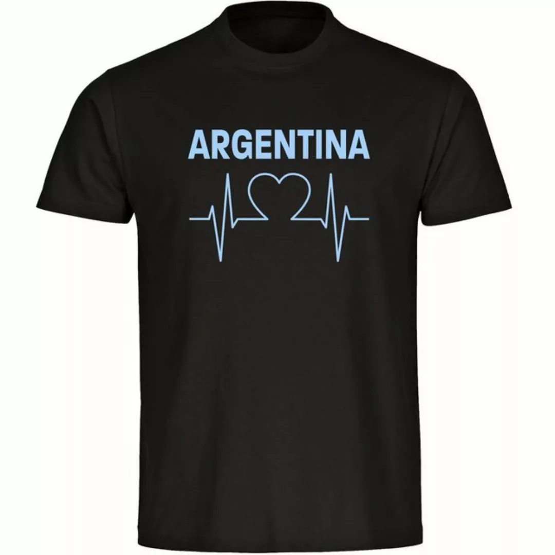 multifanshop T-Shirt Herren Argentina - Herzschlag - Männer günstig online kaufen