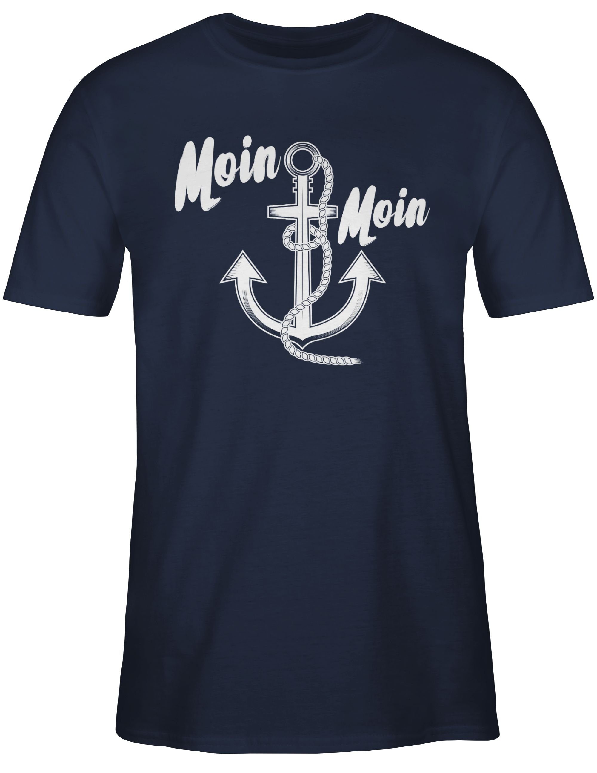 Shirtracer T-Shirt Moin Moin Anker Sprüche günstig online kaufen