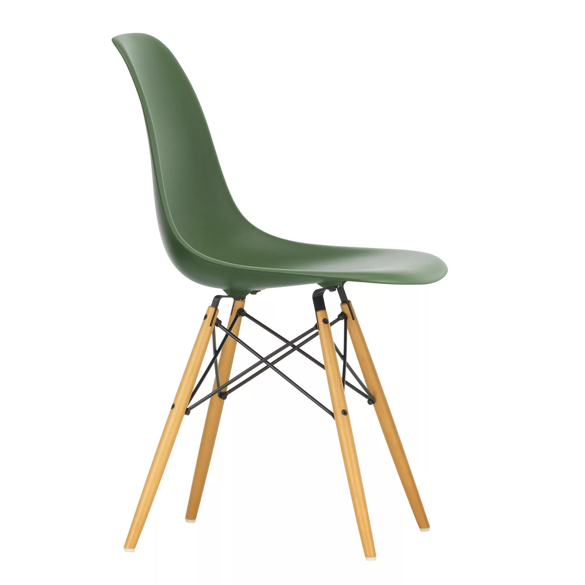 Vitra - Eames Plastic Side Chair DSW Ahorn gelblich - forest/Sitzschale Pol günstig online kaufen