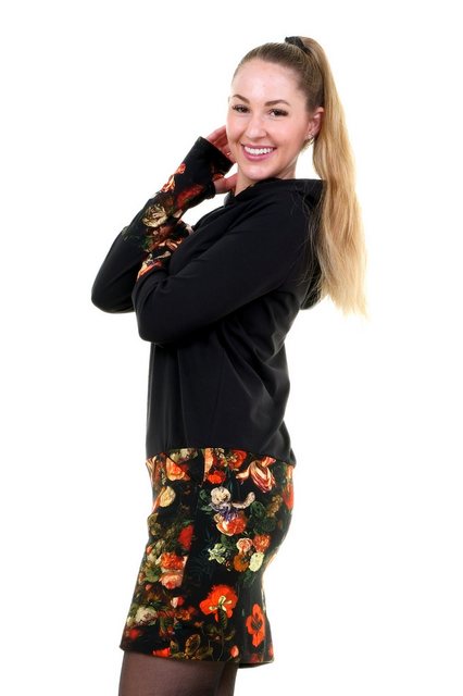 3Elfen Jerseykleid Kapuzenkleid Hoodiekleid Winterzauber schwarz günstig online kaufen